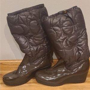authentic Coach winter boots